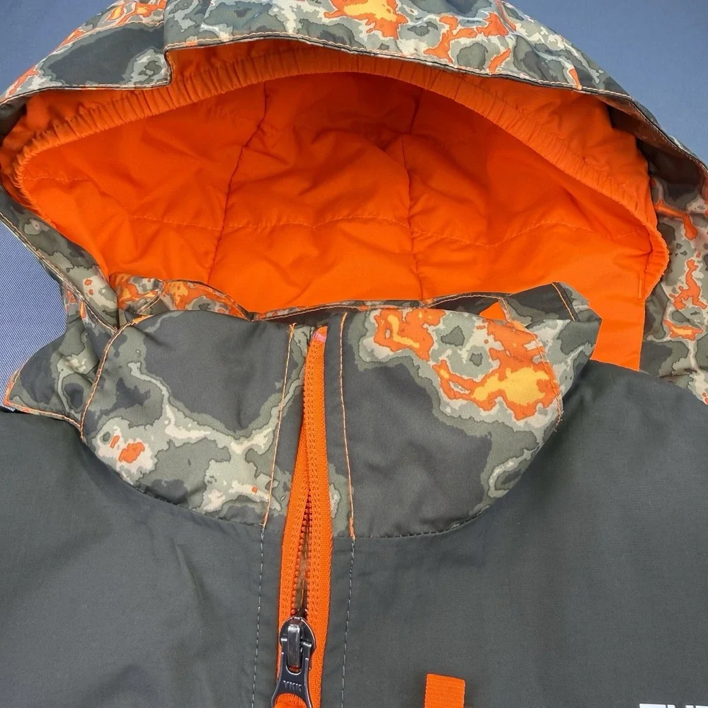 North Face Youth Snowquest Plus Insulated Jacket Camo Sz 10/12 DryVent‎ Outdoors